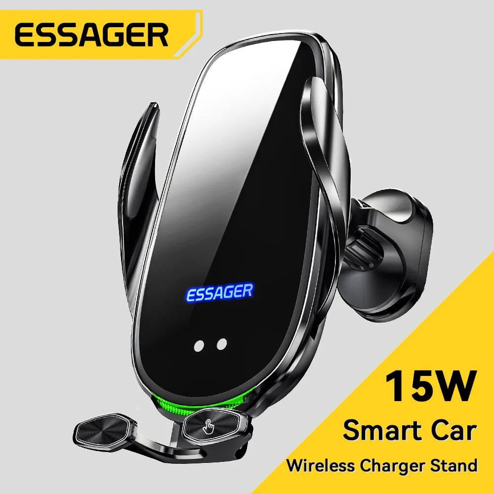 15W Wireless Charger Car Phone Holder In Car Air Vent Mount For All Phones Fast Charging - ADEEGA
