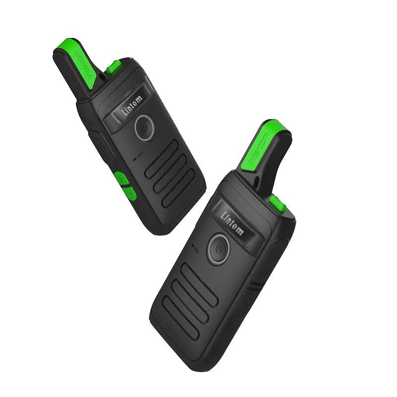 2023 Rechargeable Long Range Two-Way Radios Walkie Talkies 2pcs Included with Earpiece Li-ion Battery and Charger - ADEEGA