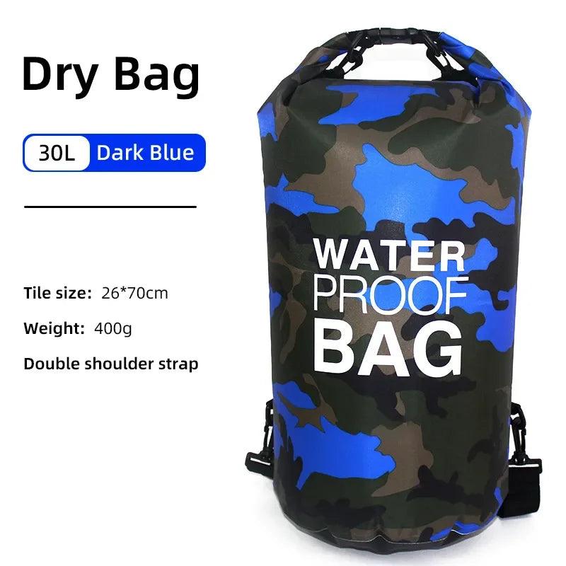 30L 20L 15L Drawstring Backpack Dry Bags Portable For Camping - ADEEGA