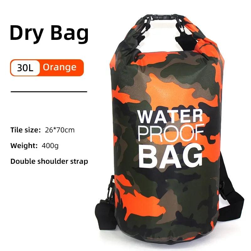 30L 20L 15L Drawstring Backpack Dry Bags Portable For Camping - ADEEGA