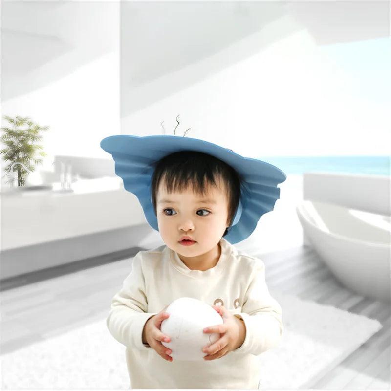 Baby Shower Soft Cap Adjustable Ear Protection Head Cover - ADEEGA