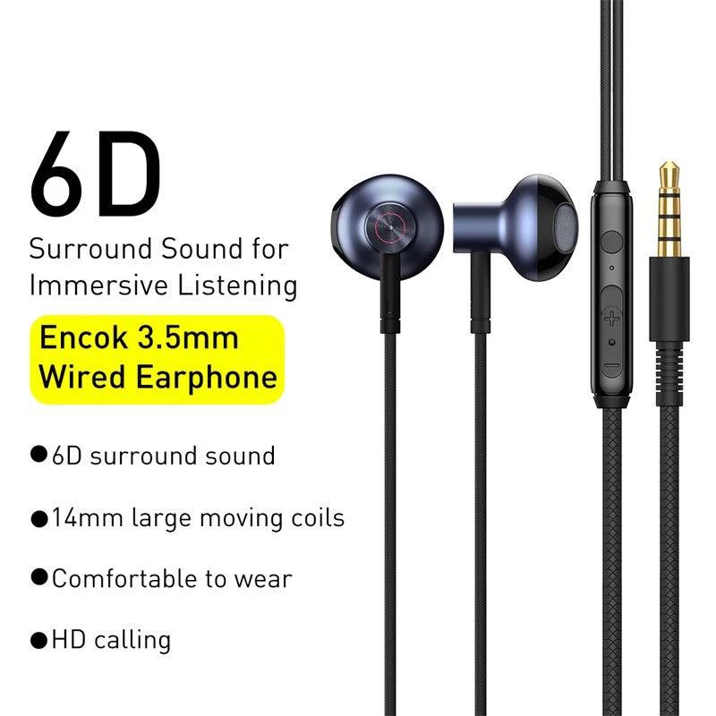 Bass Sound Earphone In-Ear Sport Earphones with mic for MP3 & Mobile phones. - ADEEGA