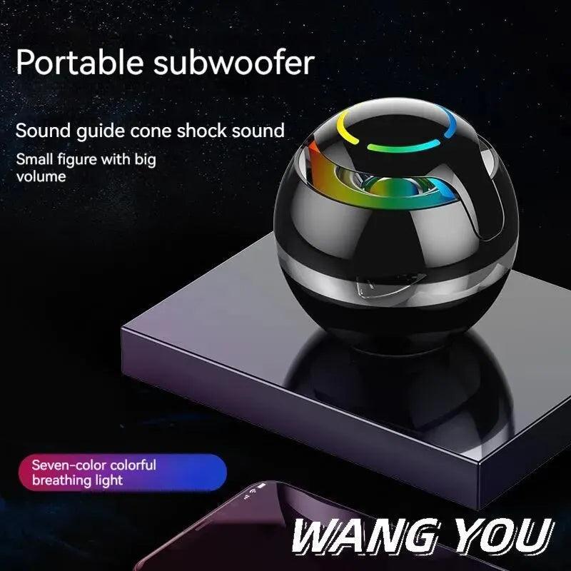 Bluetooth Speaker Lights Flash With Music Portable Outdoor Mini Speakers - ADEEGA