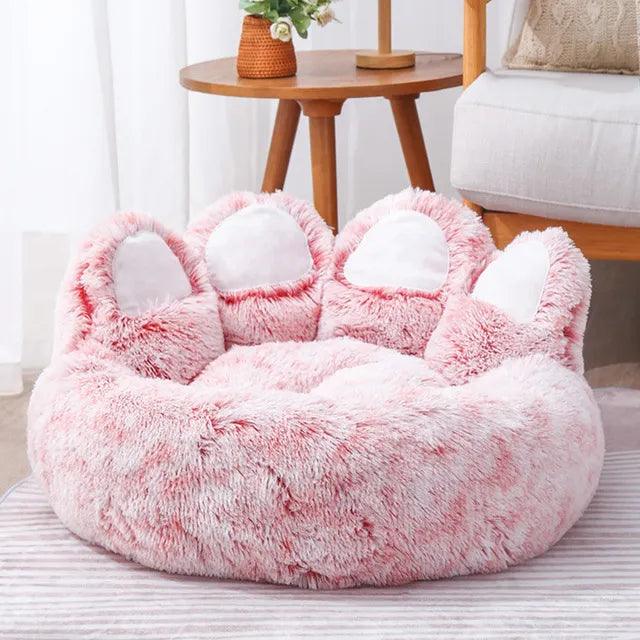 Dog Bed Cat Pet Sofa Cute Bear Paw Shape Comfortable Cozy Pet Sleeping Beds - ADEEGA