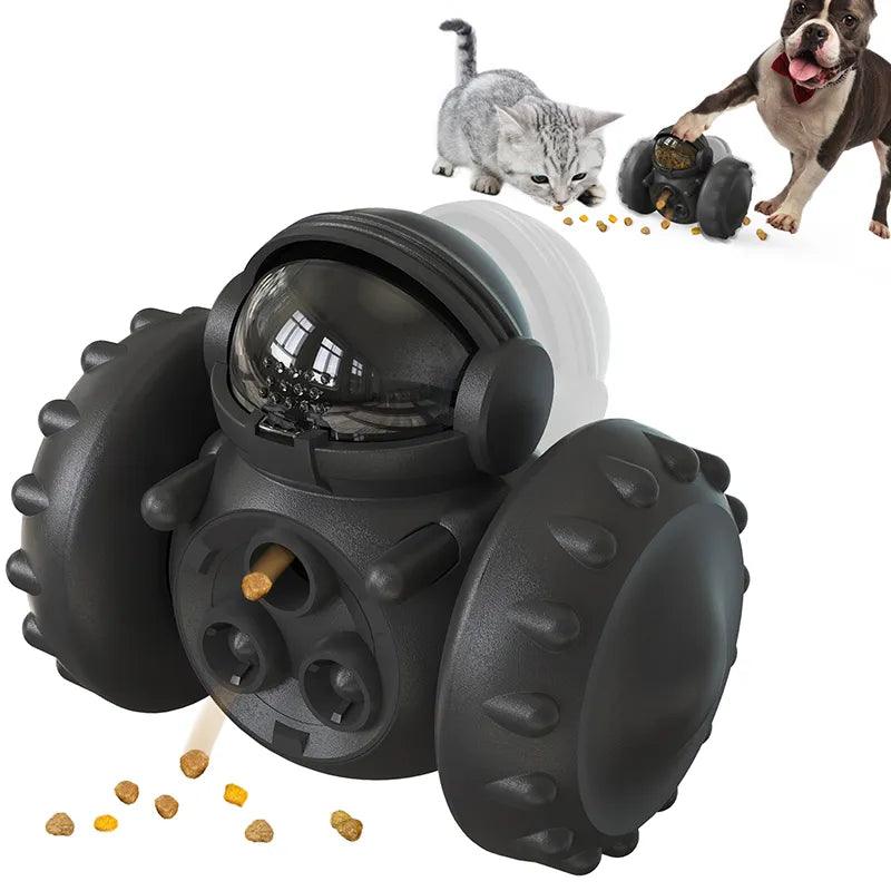 Dog Treat Leaking Toy For Small Big Dogs Tumbler Interactive Toys Puppy Cat Slow Food Feeder Dispenser IQ Training Accessories - ADEEGA