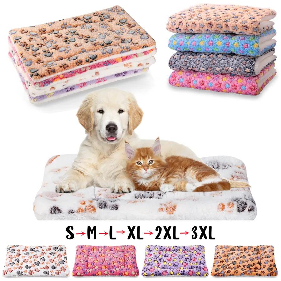 Flannel Pet Mat Dog /Cat Bed Sleeping Mat for Small Large Dogs Pet Rug - ADEEGA