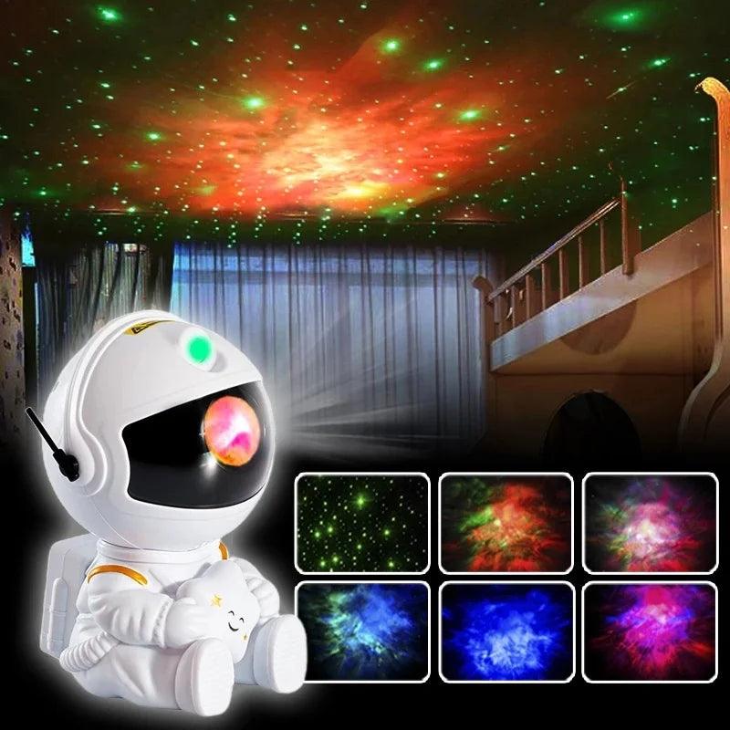 Galaxy Projector Led Night Light Star Projector Astronaut Projector Galaxy Light for Home Decorative Bedroom Children Kids Gift - ADEEGA