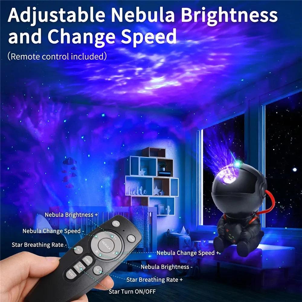 Galaxy Projector Led Night Light Star Projector Astronaut Projector Galaxy Light for Home Decorative Bedroom Children Kids Gift - ADEEGA
