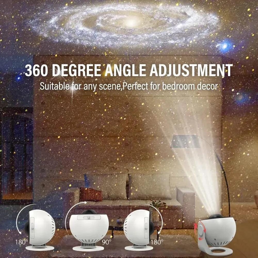 Galaxy Projector Rotate Planetarium Lamp For Kids Bedroom - ADEEGA