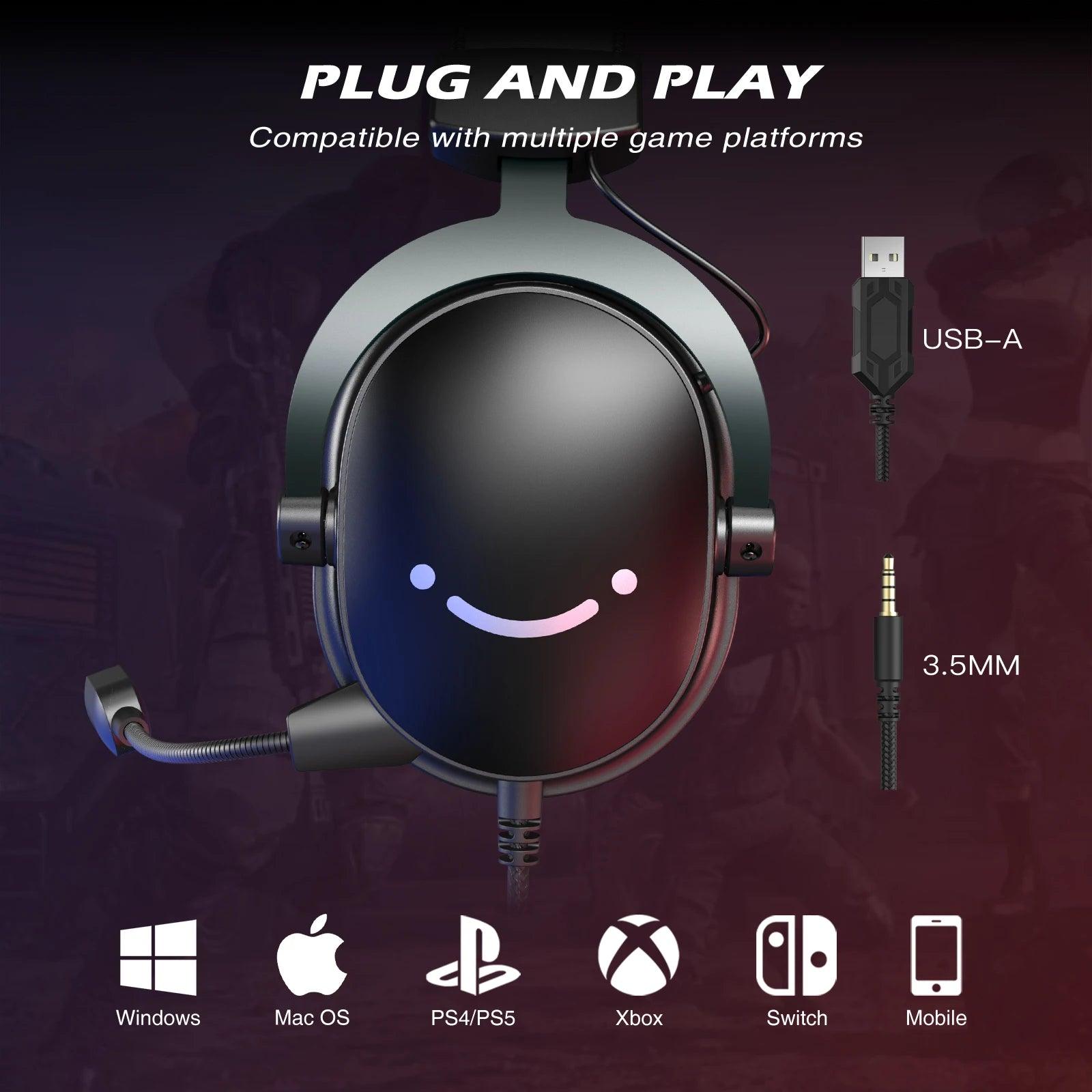 Gaming Headset 3.5 mm jack & USB Headphone Excellent Quality - ADEEGA