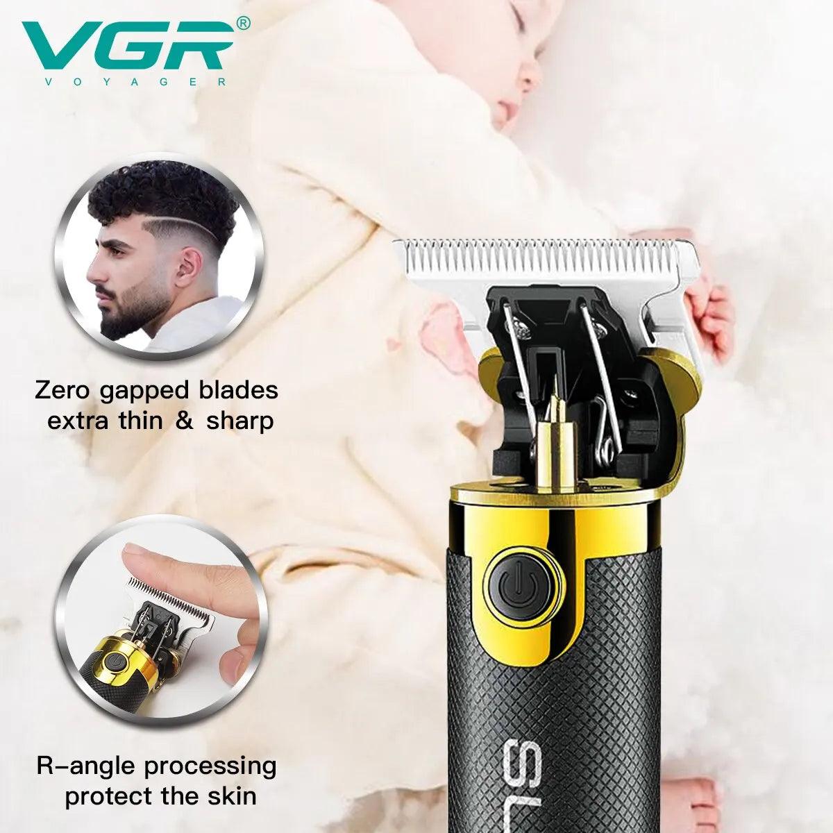 Hair Trimmer Professional Hair Cutting Machine Cordless Rechargeable Bald Trimmer - ADEEGA