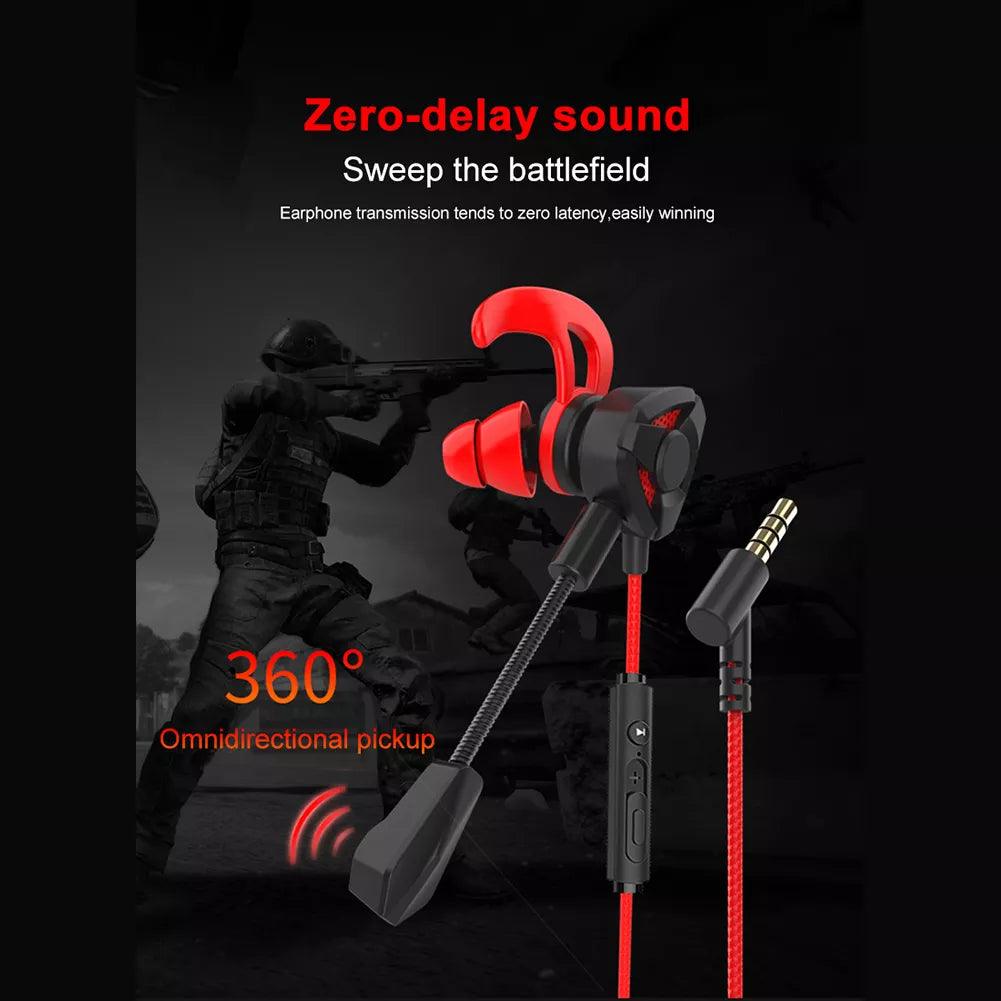 Headset Gamer Headphones Wired Earphone Earbuds With Mic - ADEEGA