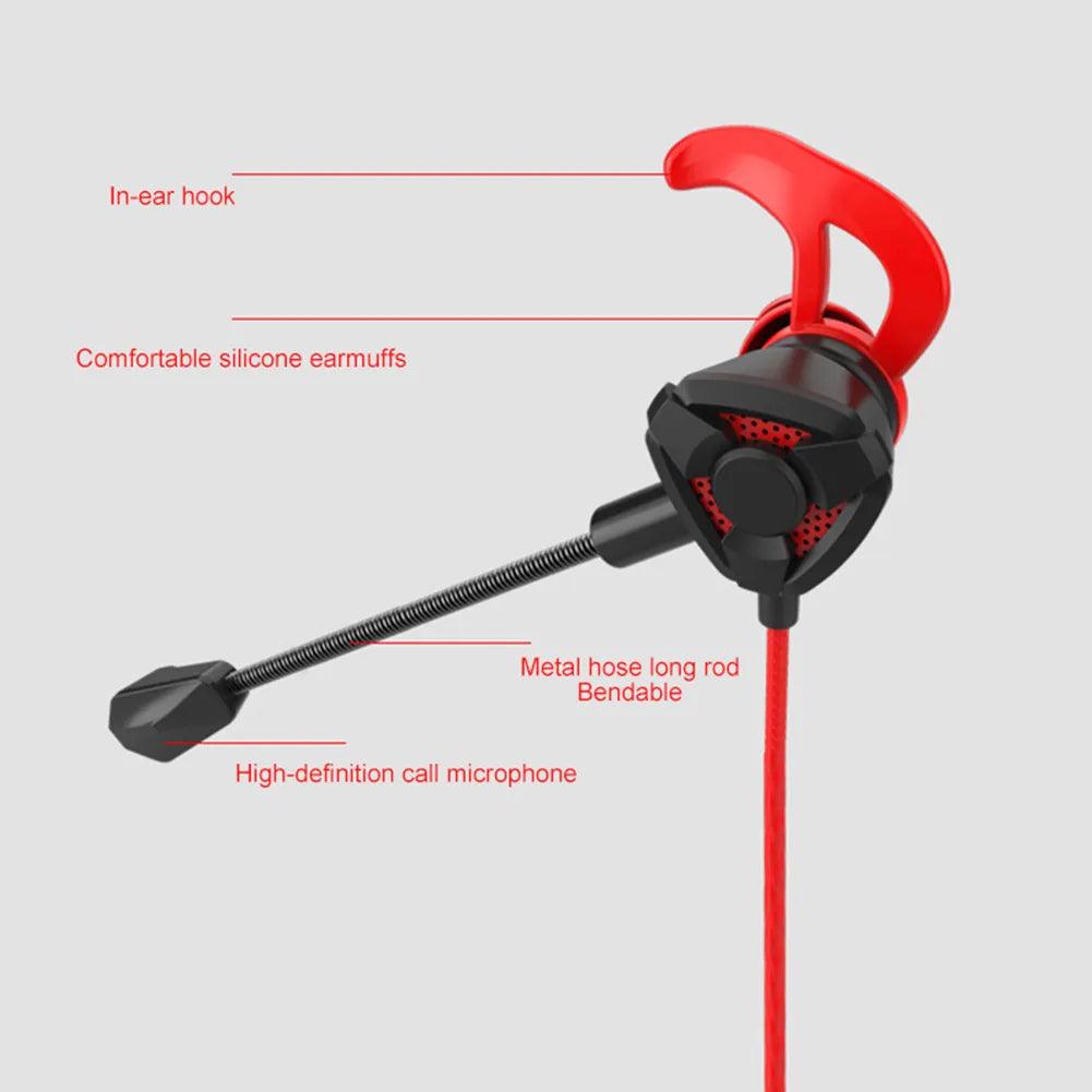 Headset Gamer Headphones Wired Earphone Earbuds With Mic - ADEEGA