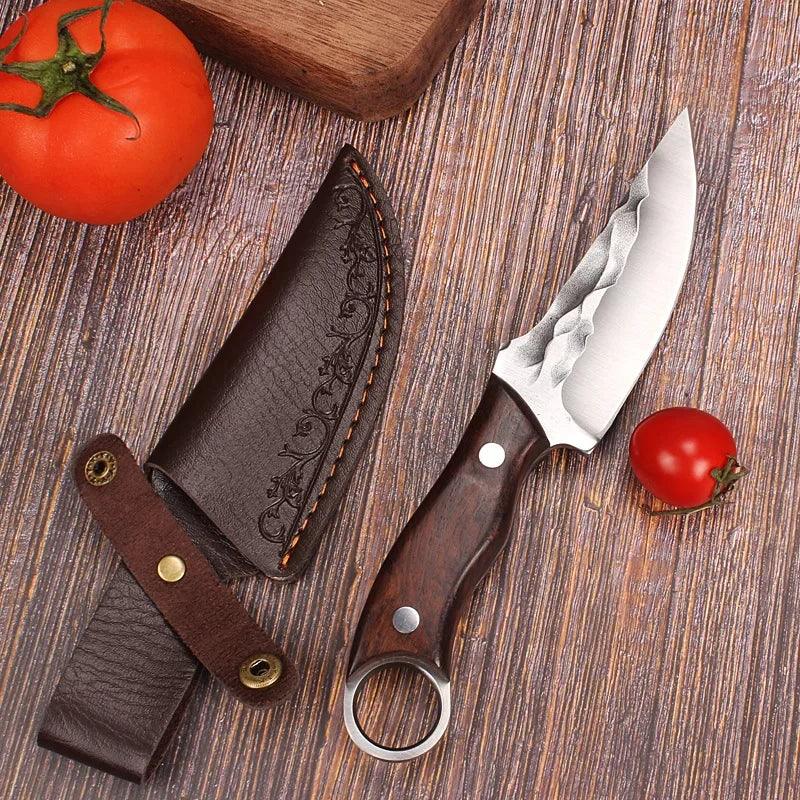 Kitchen Knife Boning Knife Handmade Forged Knife Stainless Steel - ADEEGA