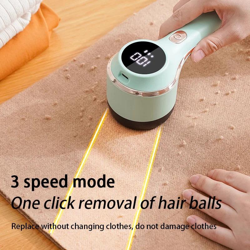 Lint Remover For Clothing Hair Ball Trimmer Fabric Shaver with LED Digital - ADEEGA