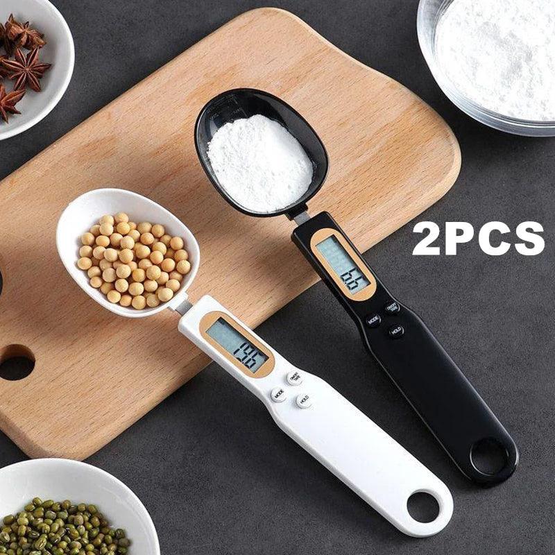 Mini Spoon Scale Digital Kitchen Scale Electronic LCD Food Scale 0.1-500g Cooking Flour - ADEEGA