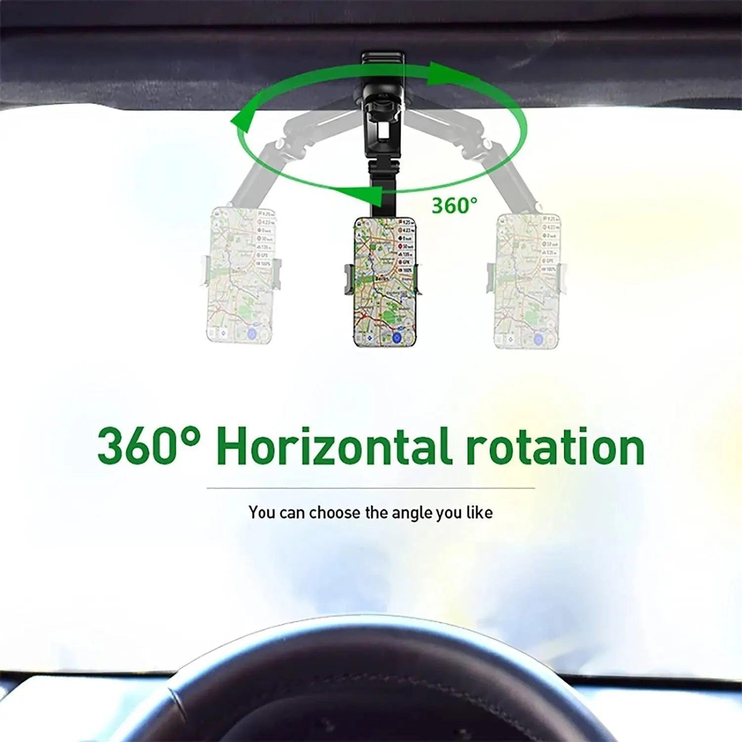 Multifunctional 360° Rotating Sun Visor Cell Phone Holder - ADEEGA