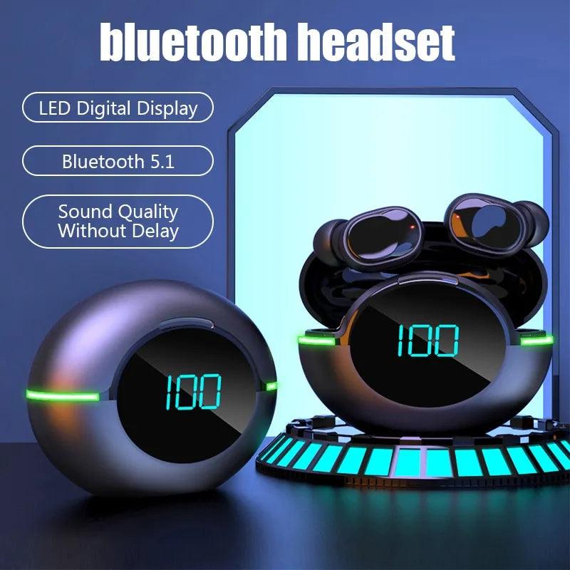 New Bluetooth Earphones Wireless Sports Waterproof Noise Reduction - ADEEGA
