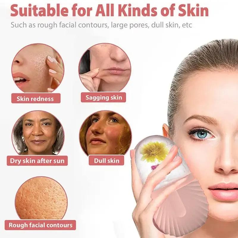 Skin Care Beauty Lifting Ice Facial Roller Face Massager Skin Care - ADEEGA