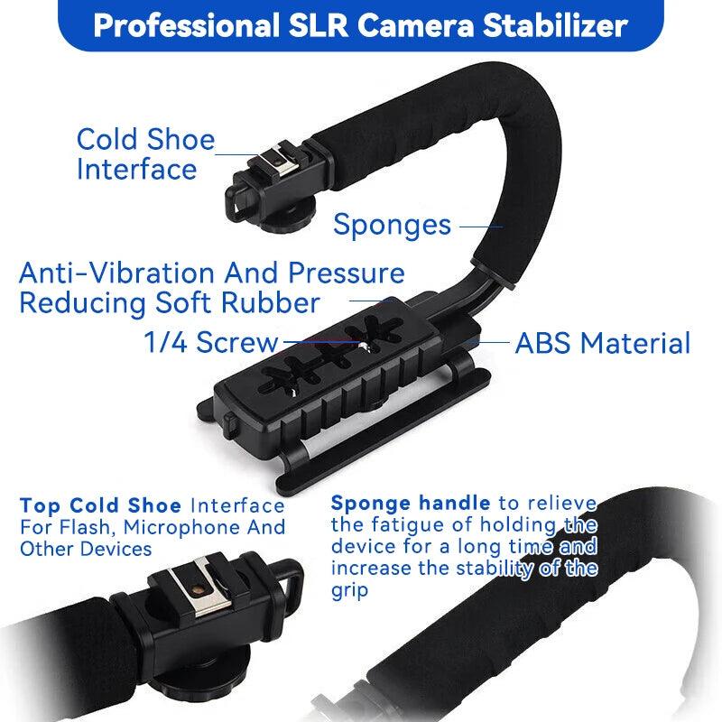 U-Shaped Portable Handheld Stabilizer Kit for SLR DV - ADEEGA