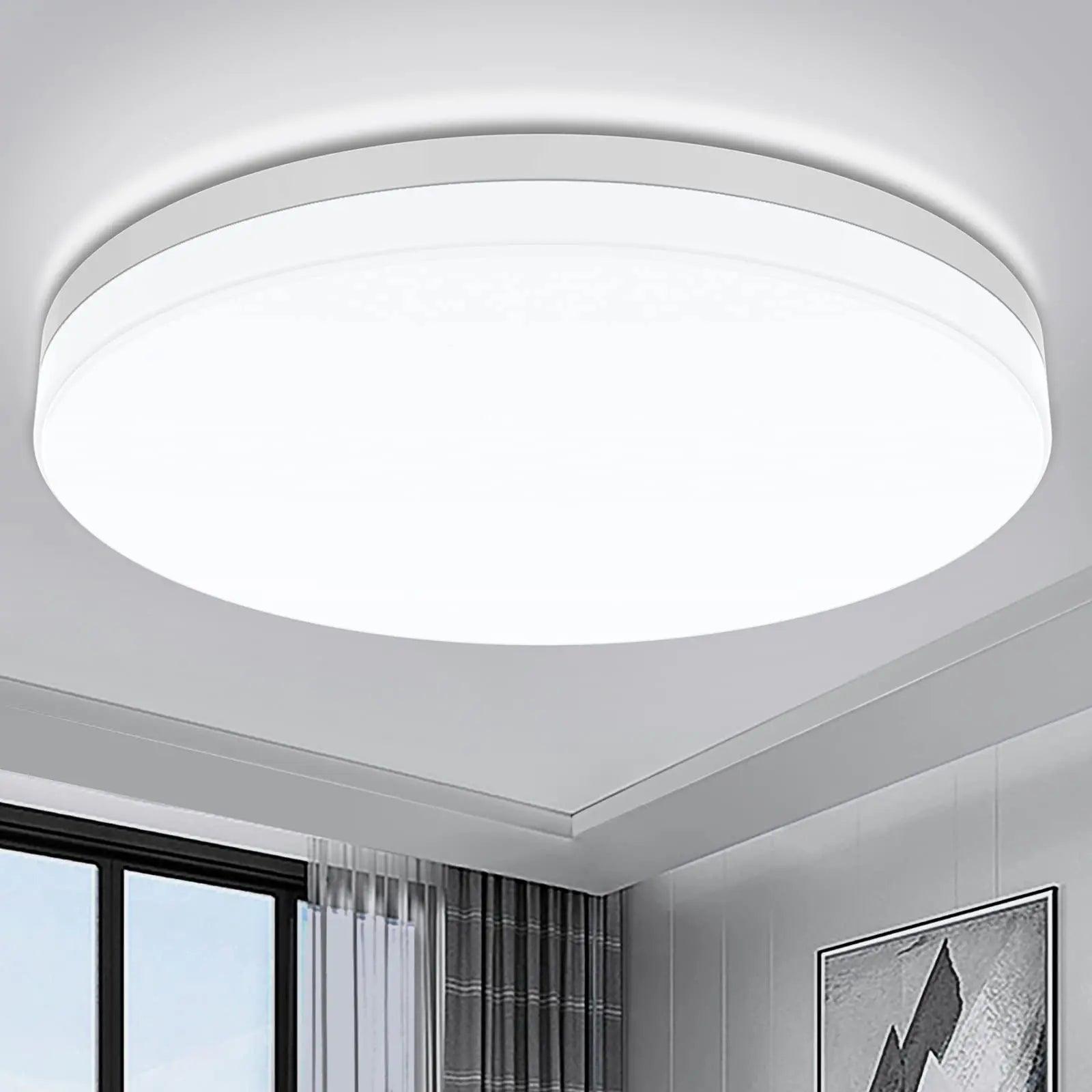 Ultra-thin Round LED Ceiling Light Bedroom Light Neutral White Cool White Warm White 48W 36W 24W 18W LED Ceiling Light - ADEEGA