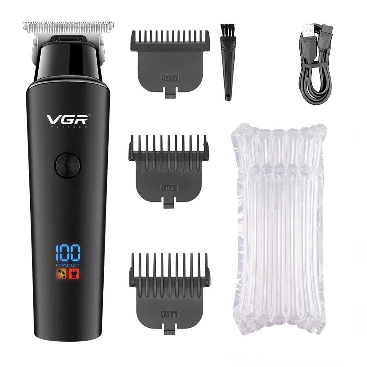 VGR Hair Trimmer Professional Electric Trimmers Cordless Hair Clipper Rechargeable LED Display V 937 - ADEEGA